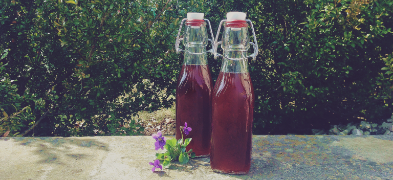 Naturalny syrop fiołkowy